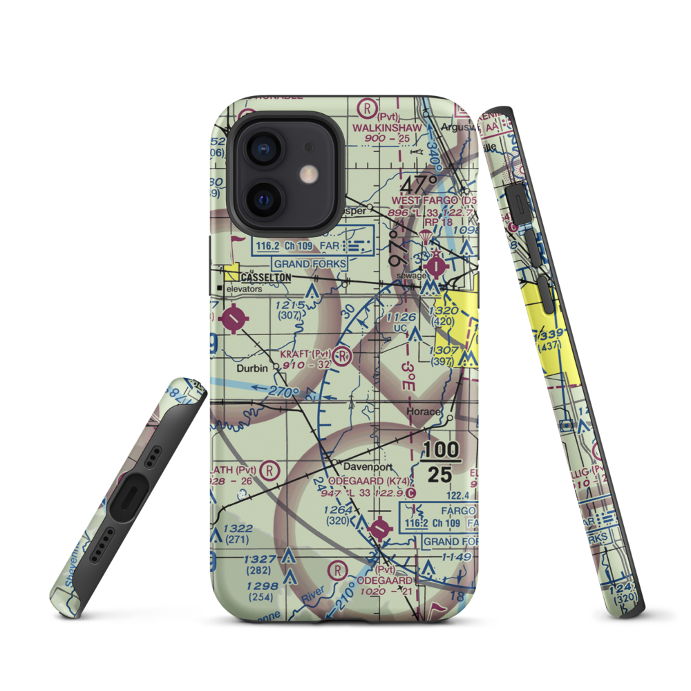 Kraft Airport (2ND0) VFR Sectional  Tough iPhone Case iPhone 12 model shown