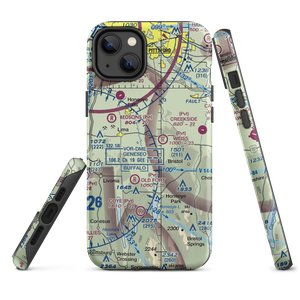 Krenzers Airport (98NY) VFR Sectional  Tough iPhone Case