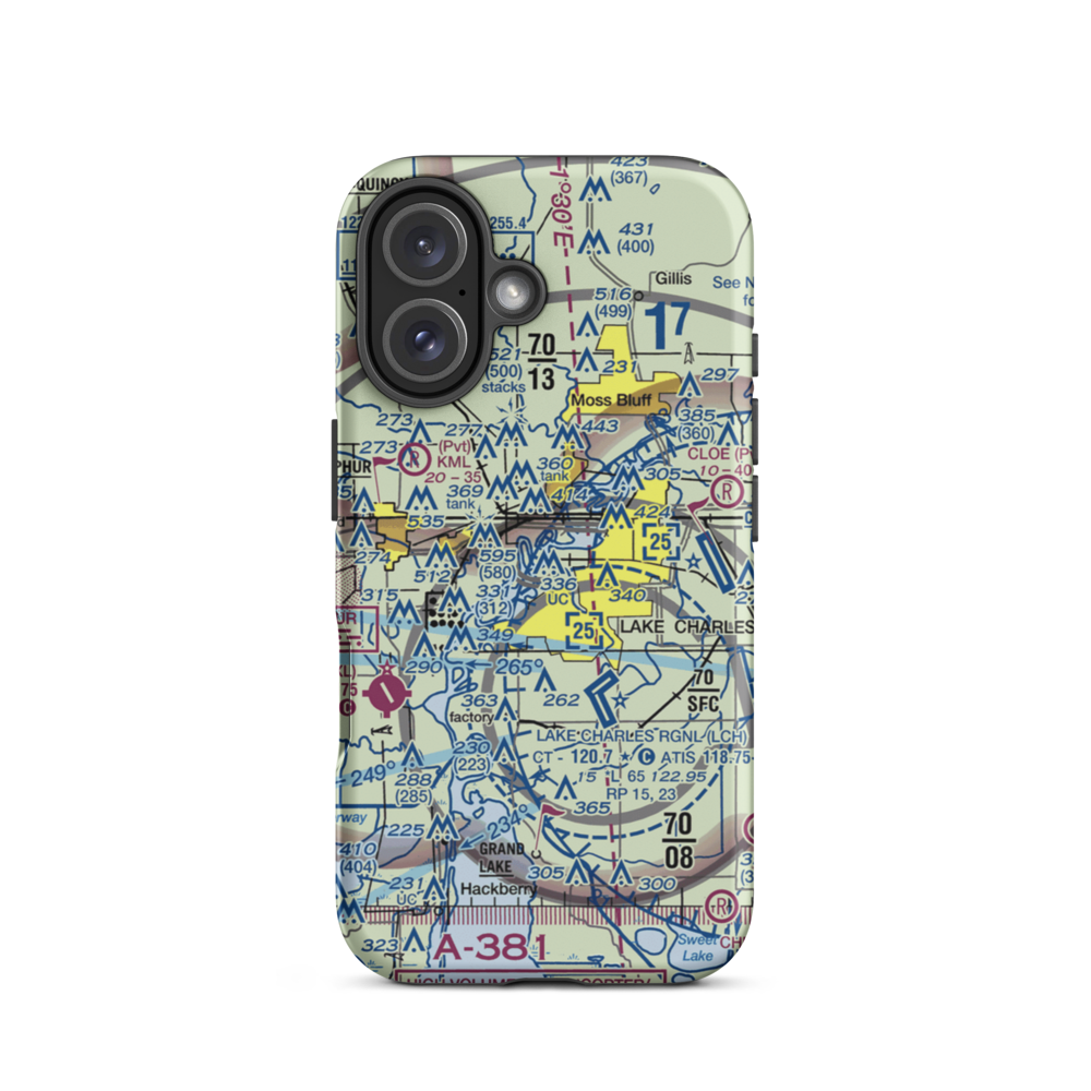 L Auberge du Lac Hotel Seaplane Base (29LS) VFR Sectional  Tough iPhone Case iPhone 16 model shown