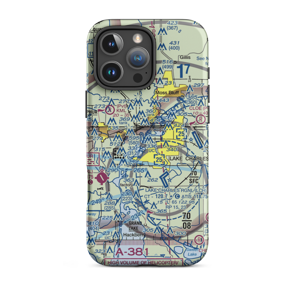 L Auberge du Lac Hotel Seaplane Base (29LS) VFR Sectional  Tough iPhone Case iPhone 16 Pro Max model shown