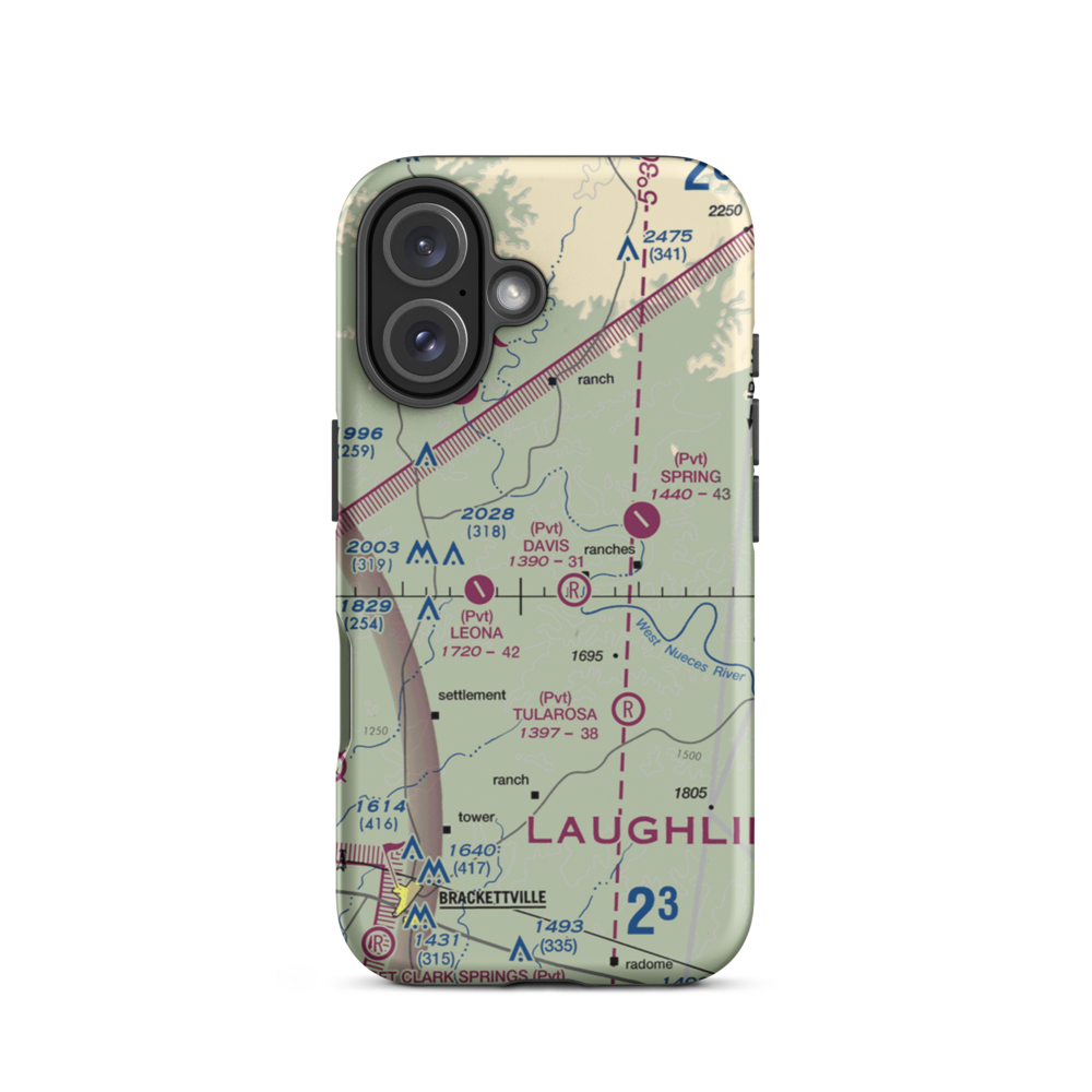 L Davis Ranch Airport (5XS8) VFR Sectional  Tough iPhone Case iPhone 16 model shown