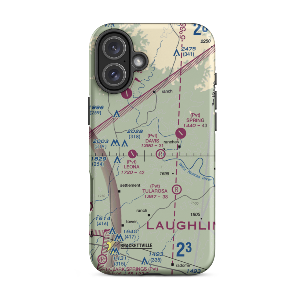 L Davis Ranch Airport (5XS8) VFR Sectional  Tough iPhone Case iPhone 16 Plus model shown