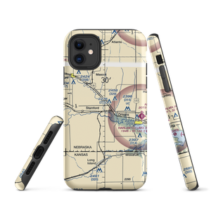 L J Bose Airstrip (67NE) VFR Sectional  Tough iPhone Case