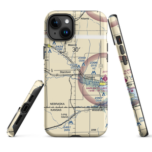 L J Bose Airstrip (67NE) VFR Sectional  Tough iPhone Case