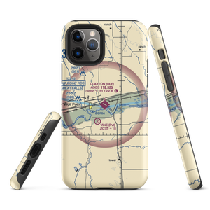 L M Clayton Airport (OLF) VFR Sectional  Tough iPhone Case