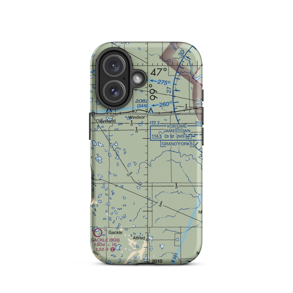 L. Seckerson Airstrip (NA84) VFR Sectional  Tough iPhone Case iPhone 16 model shown