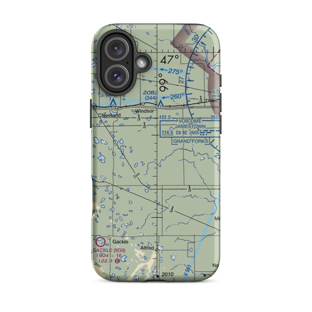 L. Seckerson Airstrip (NA84) VFR Sectional  Tough iPhone Case iPhone 16 Plus model shown