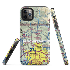 La Center View-Air Airport (WA29) VFR Sectional  Tough iPhone Case