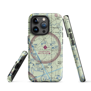 Lafayette Municipal Airport (3M7) VFR Sectional  Tough iPhone Case