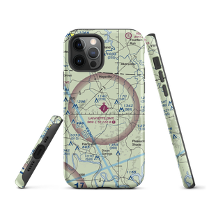 Lafayette Municipal Airport (3M7) VFR Sectional  Tough iPhone Case