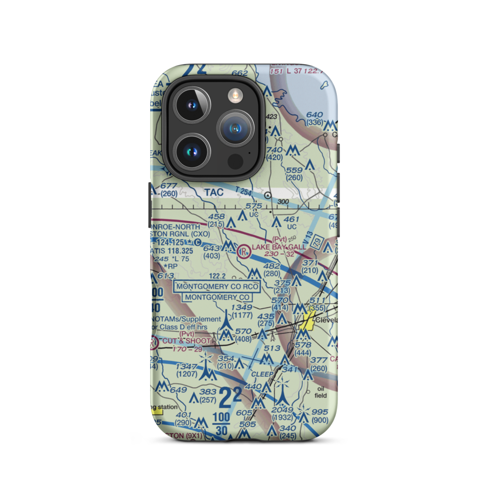 Lake Bay Gall Airport (0TS5) VFR Sectional  Tough iPhone Case iPhone 16 Pro model shown