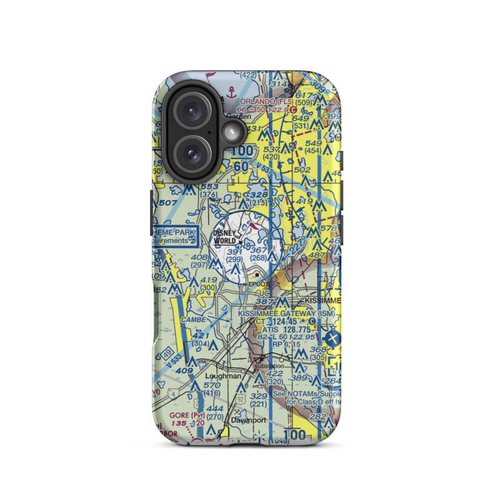 Lake Buena Vista STOLport (DWS) VFR Sectional  Tough iPhone Case iPhone 16 model shown