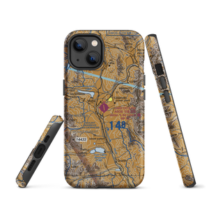 Lake County Airport (LXV) VFR Sectional  Tough iPhone Case