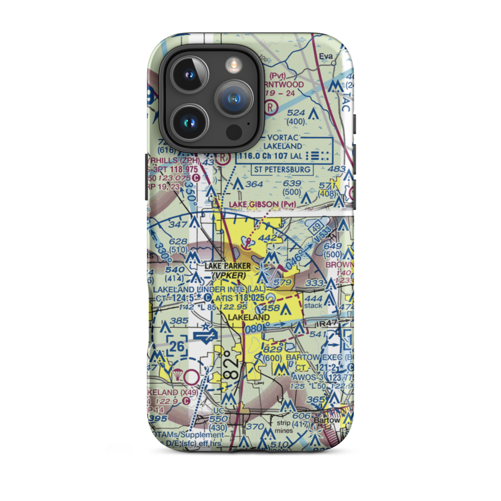 Lake Gibson Seaplane Base (8FA0) VFR Sectional  Tough iPhone Case iPhone 16 Pro Max model shown
