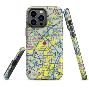 Lake in the Hills Airport (3CK) VFR Sectional  Tough iPhone Case