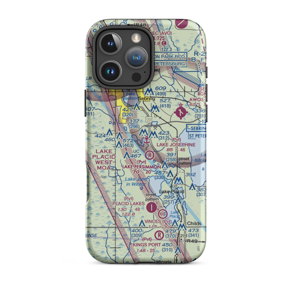 Lake Josephine Seaplane Base (9FL3) VFR Sectional  Tough iPhone Case iPhone 16 Pro Max model shown