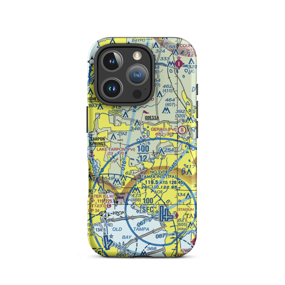 Lake Keystone Seaplane Base (57FL) VFR Sectional  Tough iPhone Case iPhone 16 Pro model shown