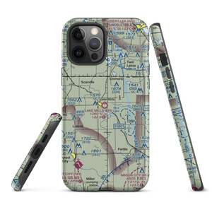 Lake Mills Municipal Airport (0Y6) VFR Sectional  Tough iPhone Case