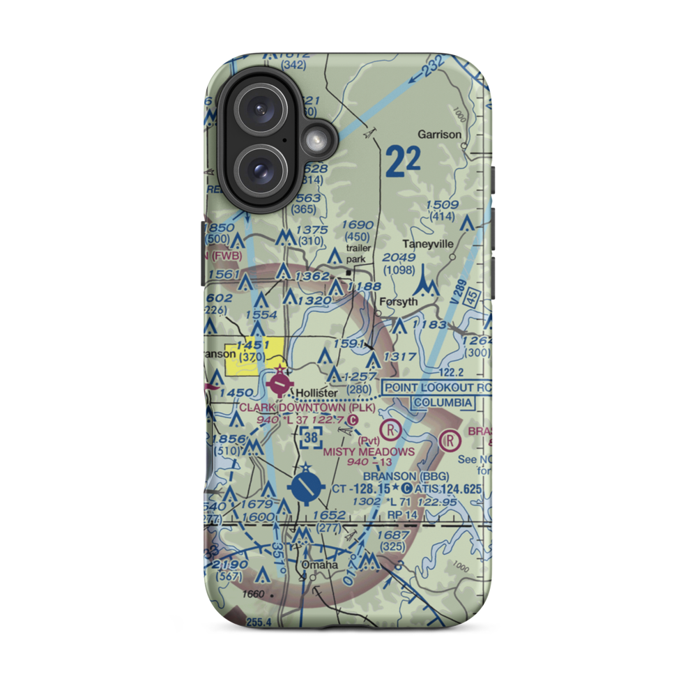 Lake Taney Como Seaplane Base (1MU1) VFR Sectional  Tough iPhone Case iPhone 16 Plus model shown