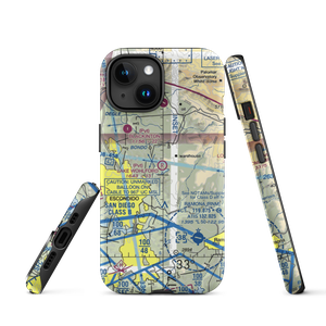 Lake Wohlford Resort Airport (8CL1) VFR Sectional  Tough iPhone Case