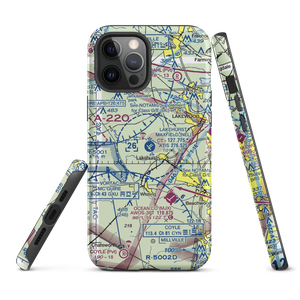 Lakehurst Maxfield Field Airport (NEL) VFR Sectional  Tough iPhone Case