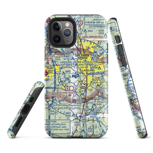 Lakeland Linder International Airport (LAL) VFR Sectional  Tough iPhone Case