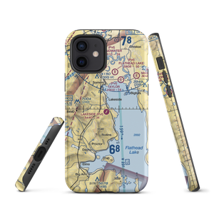 Lakeside Airport (MT03) VFR Sectional  Tough iPhone Case