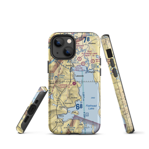 Lakeside Airport (MT03) VFR Sectional  Tough iPhone Case