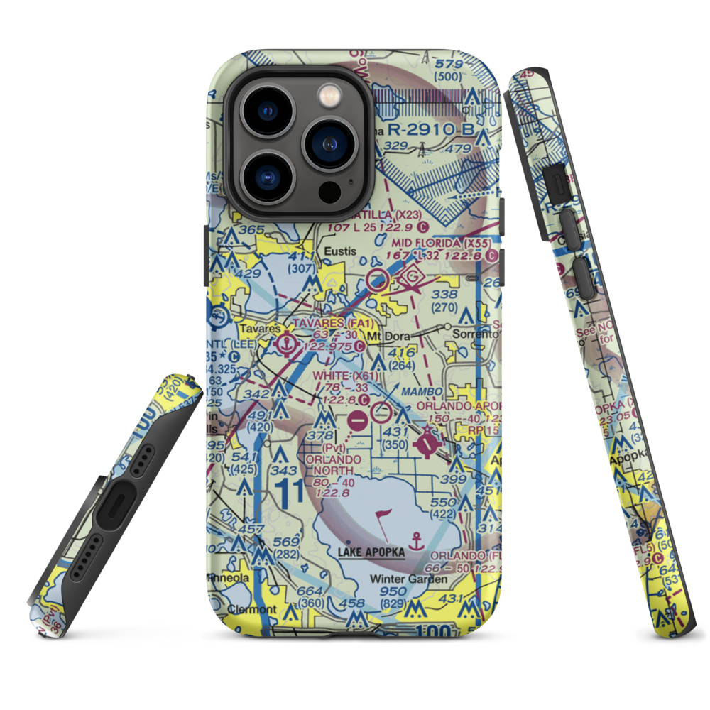 Lakeside Seaplane Base (22FL) VFR Sectional  Tough iPhone Case iPhone 14 Pro Max model shown