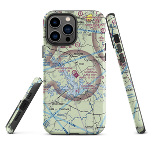 Lakeview Aerodrome (VA68) VFR Sectional  Tough iPhone Case