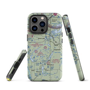 Lakewood Lodge Airport (14WS) VFR Sectional  Tough iPhone Case