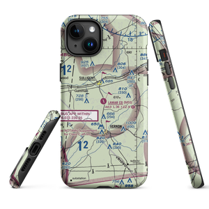 Lamar County Airport (M55) VFR Sectional  Tough iPhone Case