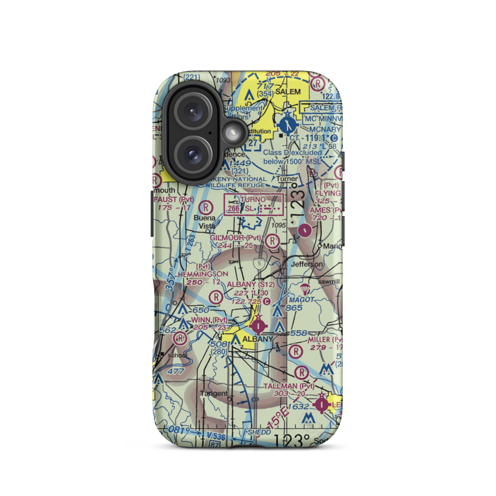 Lambert Field (4OR3) VFR Sectional  Tough iPhone Case iPhone 16 model shown