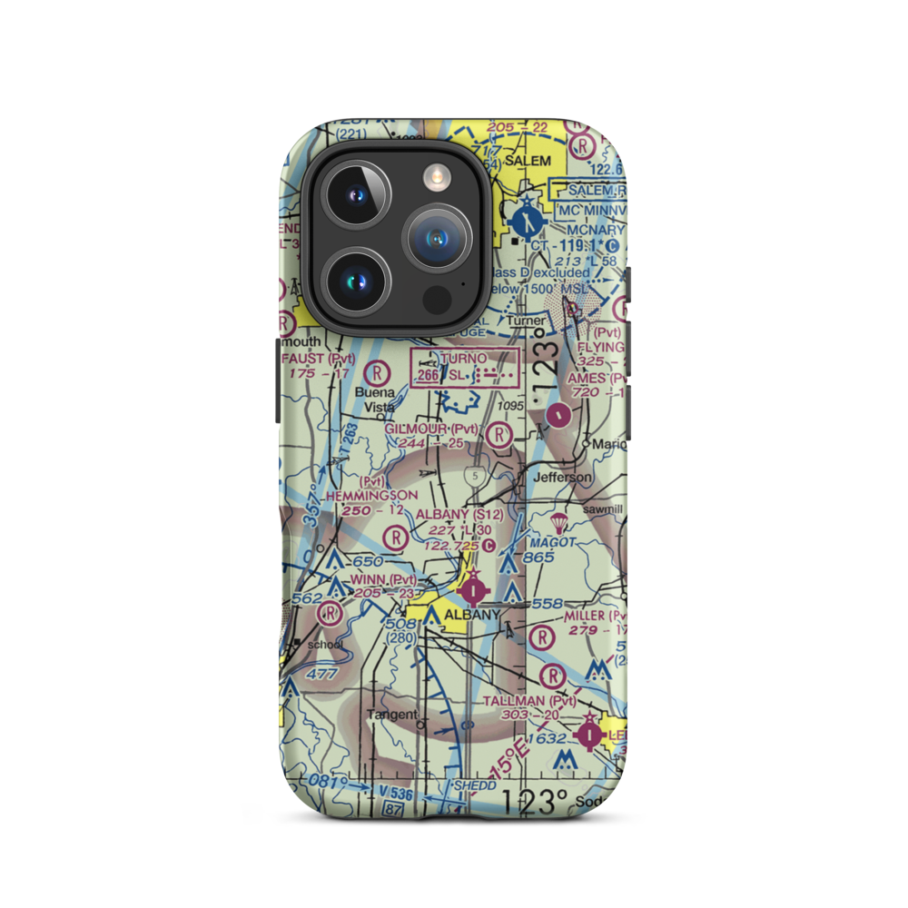 Lambert Field (4OR3) VFR Sectional  Tough iPhone Case iPhone 16 Pro model shown