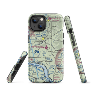 Lancaster Municipal Airport (73C) VFR Sectional  Tough iPhone Case