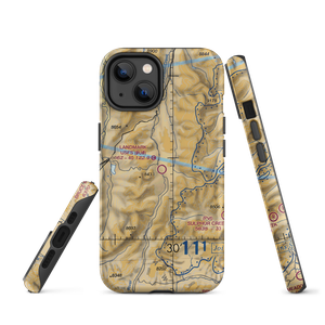 Landmark US Forest Service Airport (0U0) VFR Sectional  Tough iPhone Case