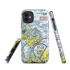 Langley Air Force Base (LFI) VFR Sectional  Tough iPhone Case