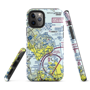 Langley Air Force Base (LFI) VFR Sectional  Tough iPhone Case