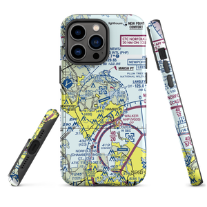 Langley Air Force Base (LFI) VFR Sectional  Tough iPhone Case