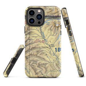 Langton Airstrip (MT60) VFR Sectional  Tough iPhone Case