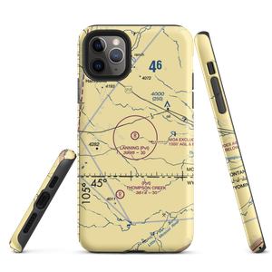 Lanning Ranch Airport (MT50) VFR Sectional  Tough iPhone Case