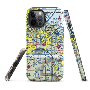 Lansing Municipal Airport (IGQ) VFR Sectional  Tough iPhone Case