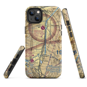 Larner Field (MT93) VFR Sectional  Tough iPhone Case