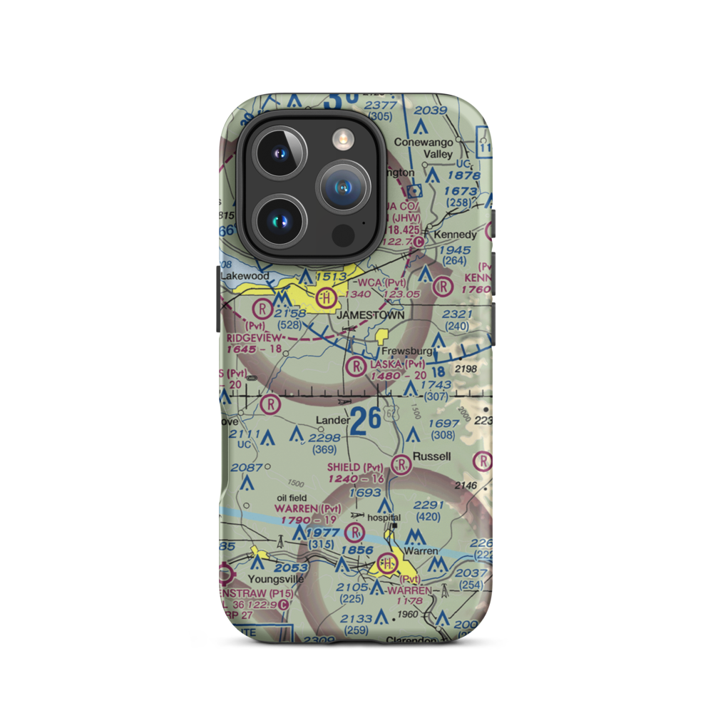 Laska Airport (3NK4) VFR Sectional  Tough iPhone Case iPhone 16 Pro model shown