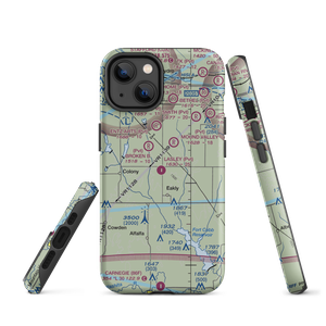 Lasley Private Airport (6OK8) VFR Sectional  Tough iPhone Case