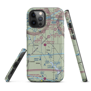 Lasley Private Airport (6OK8) VFR Sectional  Tough iPhone Case