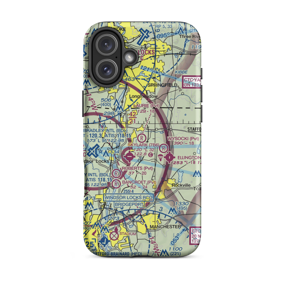 Laurie Field (CT19) VFR Sectional  Tough iPhone Case iPhone 16 Plus model shown