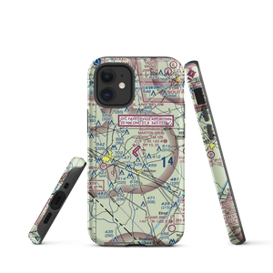 Laurinburg Maxton Airport (MEB) VFR Sectional  Tough iPhone Case