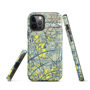 Lawrence Municipal Airport (LWM) VFR Sectional  Tough iPhone Case