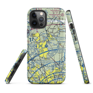 Lawrence Municipal Airport (LWM) VFR Sectional  Tough iPhone Case